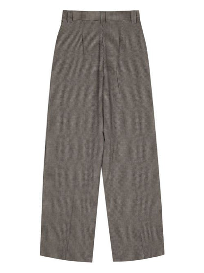 WOOL BLEND WIDE-LEG TROUSERS