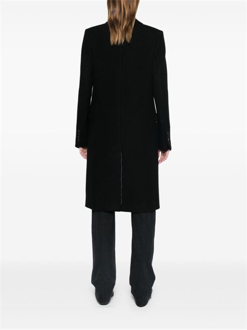 WOOL SINGLE-BREASTED COAT