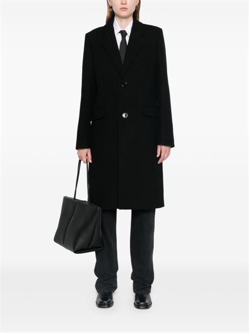 WOOL SINGLE-BREASTED COAT