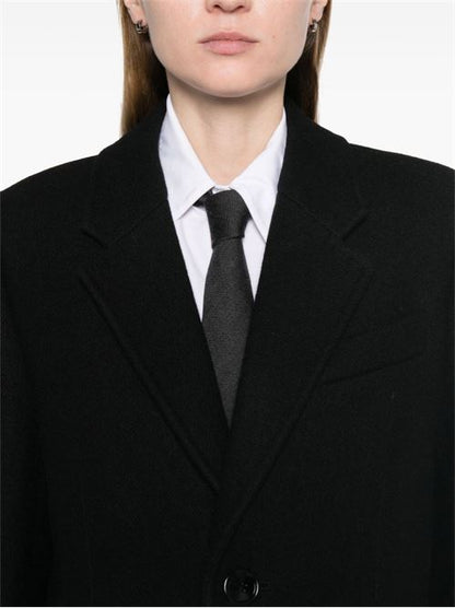 WOOL SINGLE-BREASTED COAT