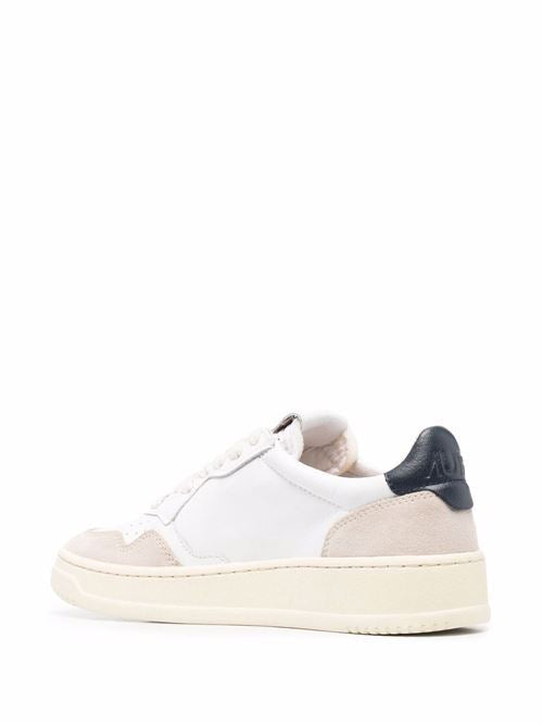 MEDALIST LOW LEATHER AND SUEDE SNEAKERS