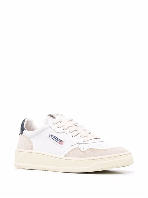 MEDALIST LOW LEATHER AND SUEDE SNEAKERS