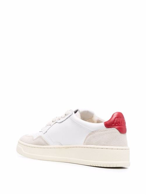 MEDALIST LOW LEATHER AND SUEDE SNEAKERS
