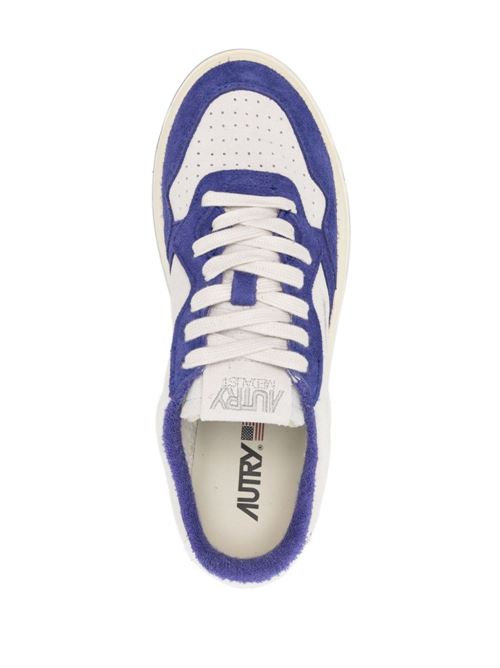 MEDALIST LOW LEATHER AND SUEDE SNEAKERS