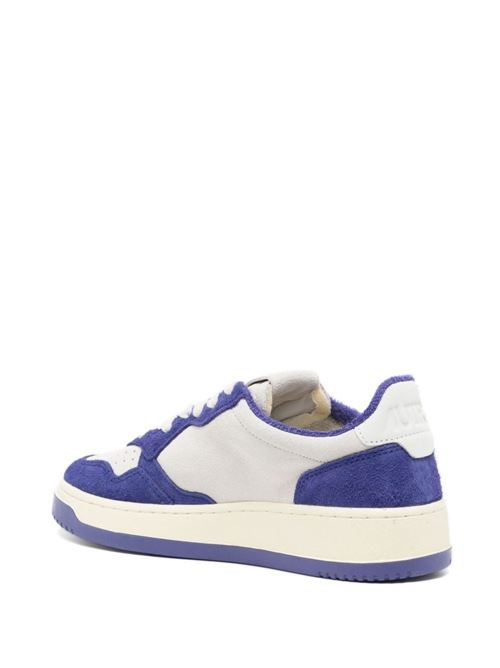 MEDALIST LOW LEATHER AND SUEDE SNEAKERS