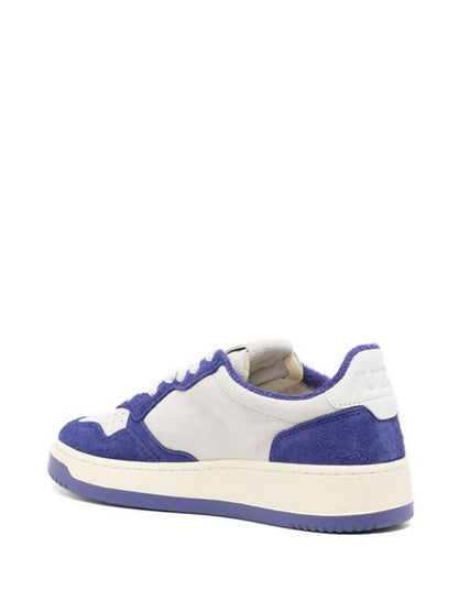 MEDALIST LOW LEATHER AND SUEDE SNEAKERS