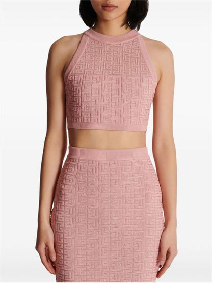 MONOGRAM HALTERNECK TOP
