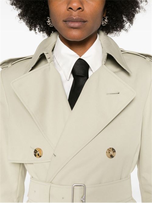 COTTON BLEND LONG TRENCH COAT