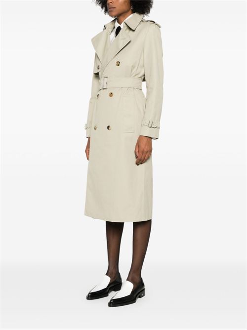 COTTON BLEND LONG TRENCH COAT