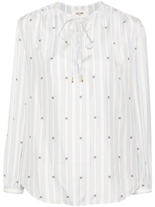 STRIPED SILK SHIRT