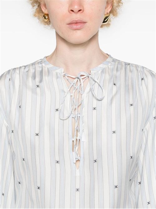 STRIPED SILK SHIRT