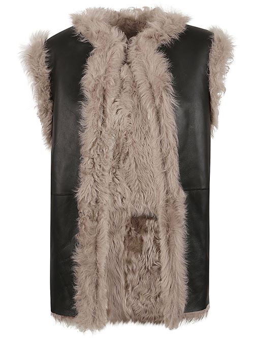SLEEVELESS FUR COAT