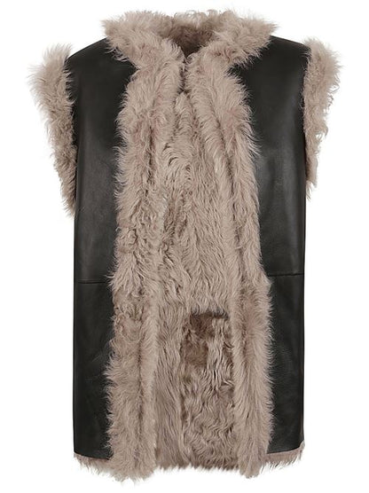 SLEEVELESS FUR COAT