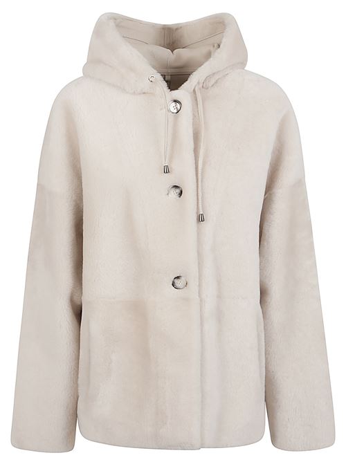 FUR HOODED JACKET