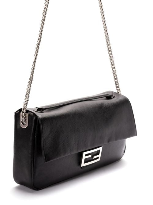 BAGUETTE LARGE LEATHER SHOULDER BAG