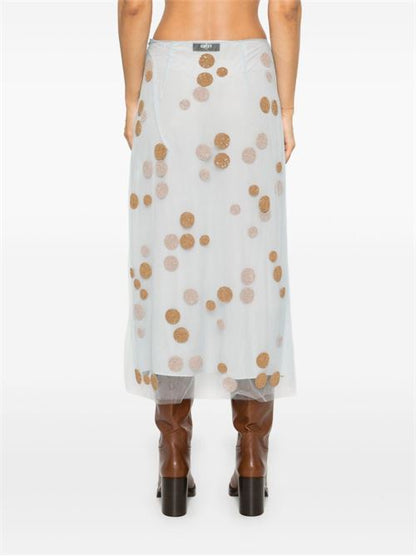 EMBROIDERED MIDI SKIRT