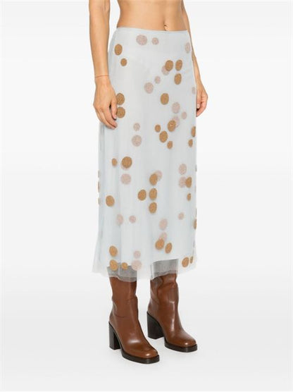 EMBROIDERED MIDI SKIRT