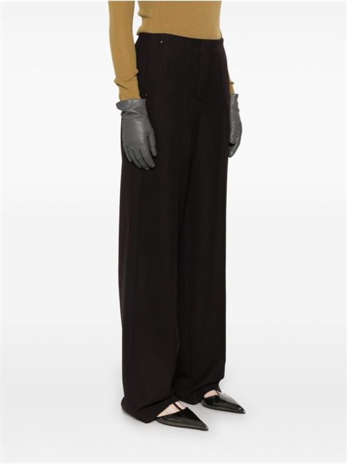 WIDE LEG WOOL TROUSERS