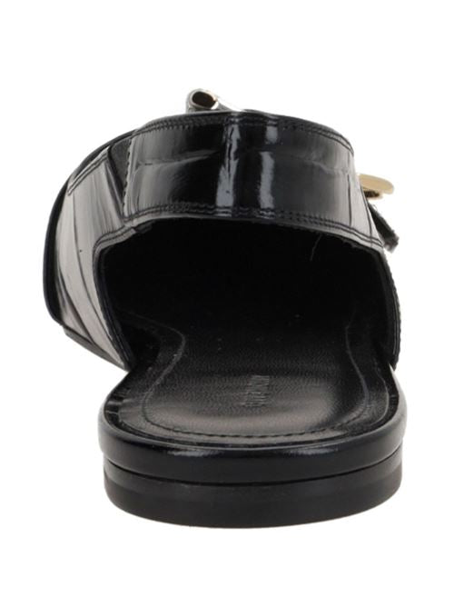 VOYOU LEATHER SLINGBACK BALLETS