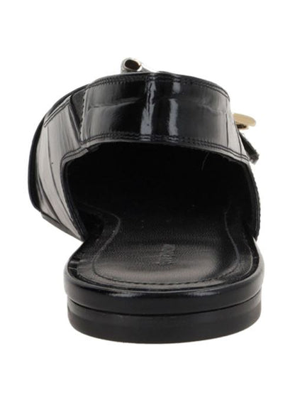 VOYOU LEATHER SLINGBACK BALLETS