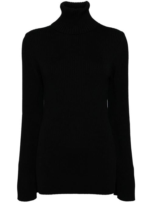 RIBBED WOOL TURTLE-NECK SWEATER