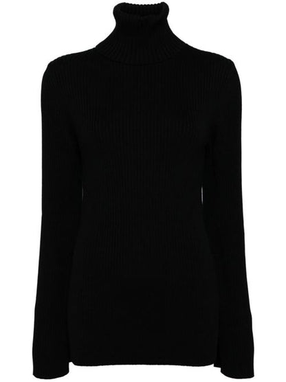 RIBBED WOOL TURTLE-NECK SWEATER