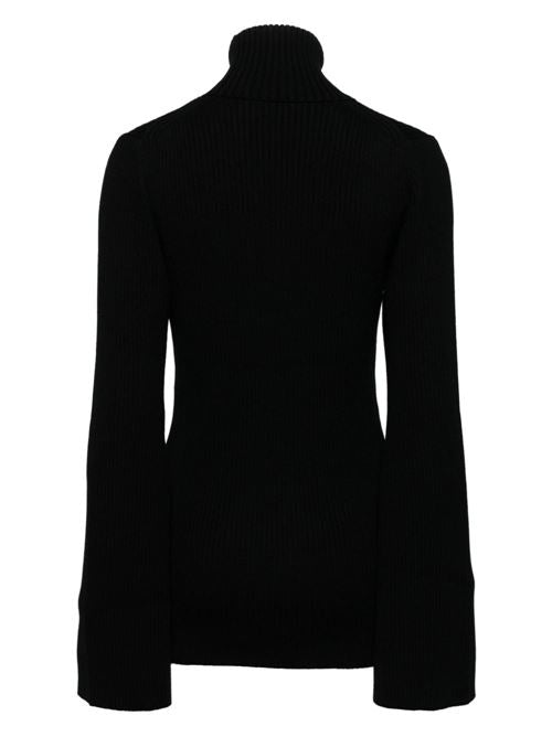 RIBBED WOOL TURTLE-NECK SWEATER