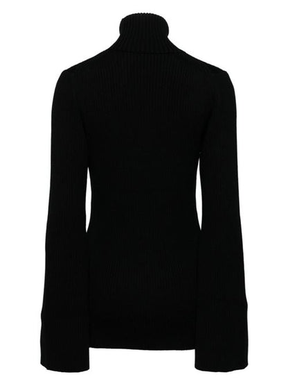 RIBBED WOOL TURTLE-NECK SWEATER