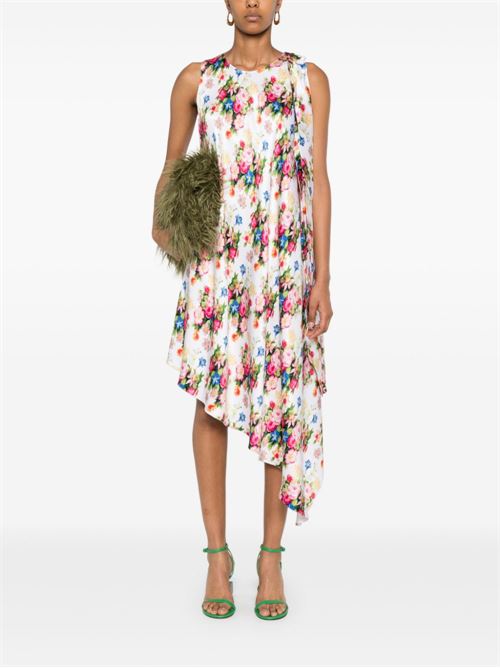 SILK ASYMMETRIC DRESS