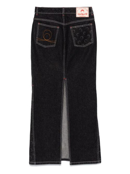 MOON DENIM LONG SKIRT