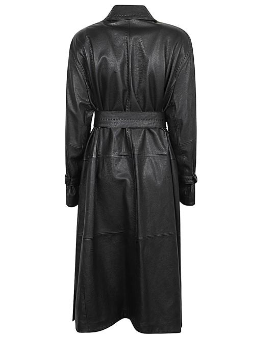 LEATHER TRENCH COAT