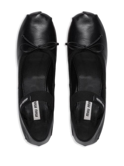 LEATHER BALLET FLATS