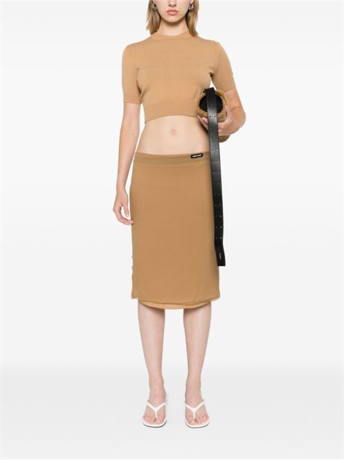 CHIFFON MIDI SKIRT