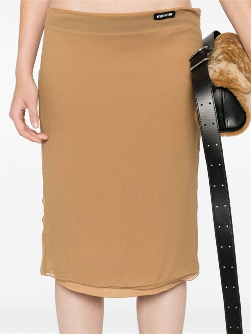 CHIFFON MIDI SKIRT