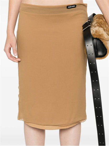 CHIFFON MIDI SKIRT