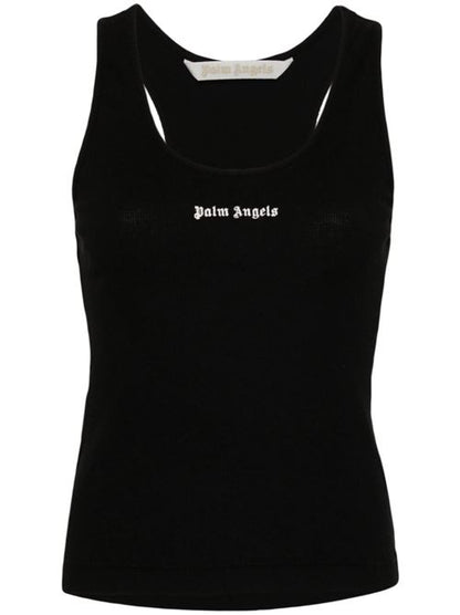 LOGO RIBBED TANK TOP