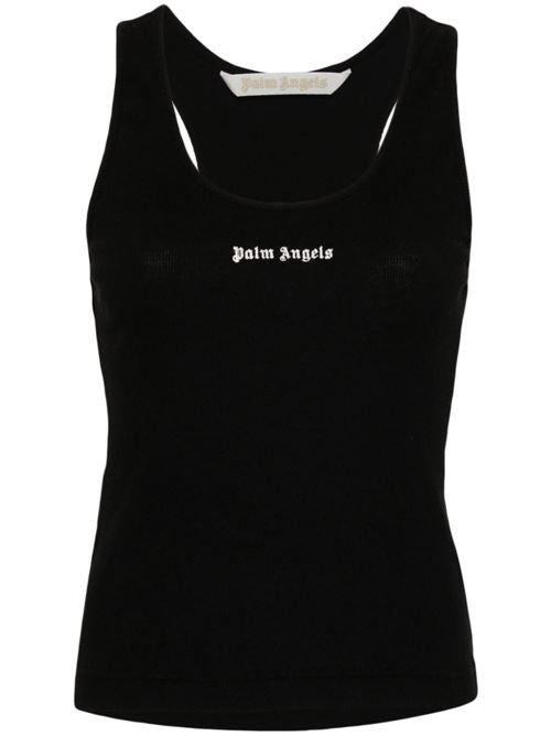 LOGO RIBBED TANK TOP