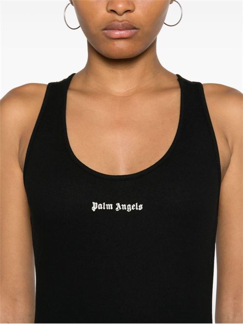LOGO RIBBED TANK TOP