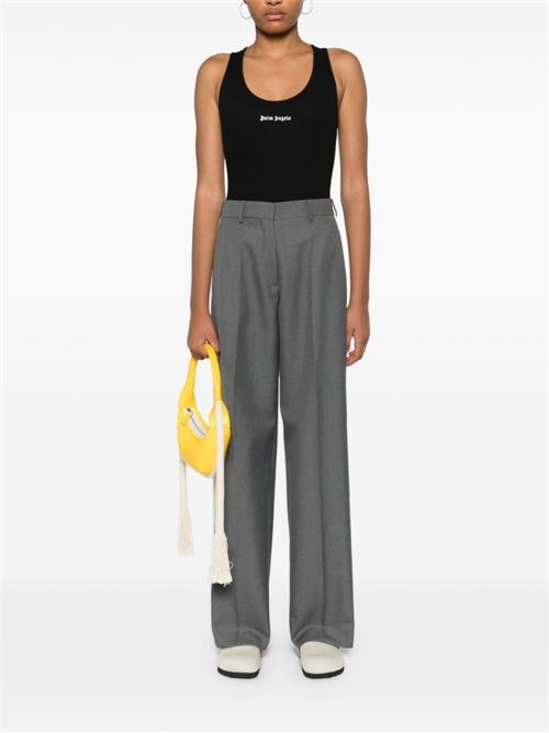 LOGO RIBBED TANK TOP