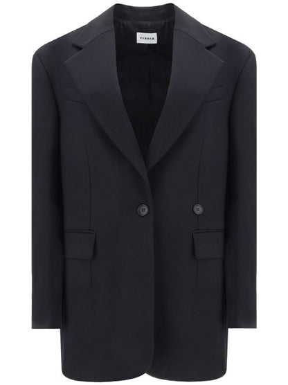 WOOL SINGLE-BREASTED BLAZER JACKET