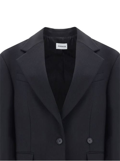 WOOL SINGLE-BREASTED BLAZER JACKET
