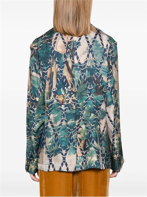 PRINTED SILK JACKET