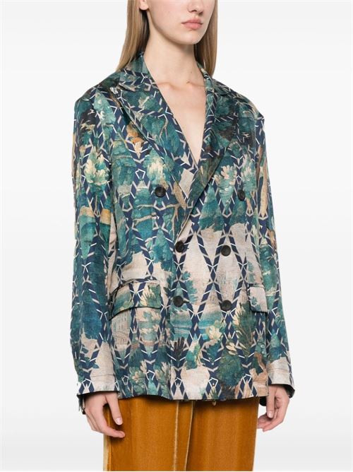 PRINTED SILK JACKET