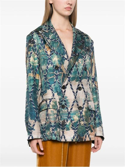PRINTED SILK JACKET