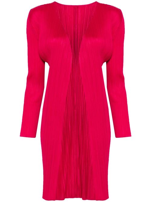 PLEATED MIDI CARDIGAN