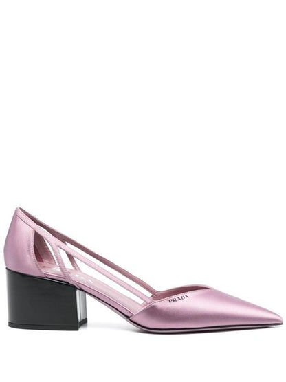 SATIN CUT-OUT PUMPS