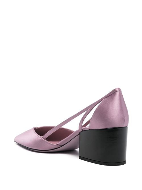 SATIN CUT-OUT PUMPS