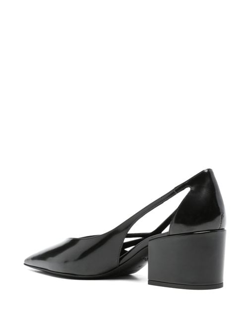 LEATHER CUT-OUT PUMPS