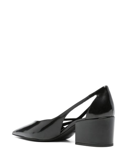 LEATHER CUT-OUT PUMPS