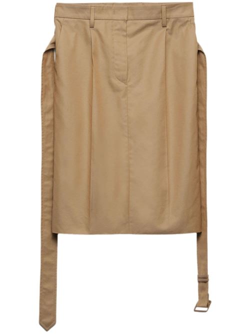 BELTED MIDI SKIRT